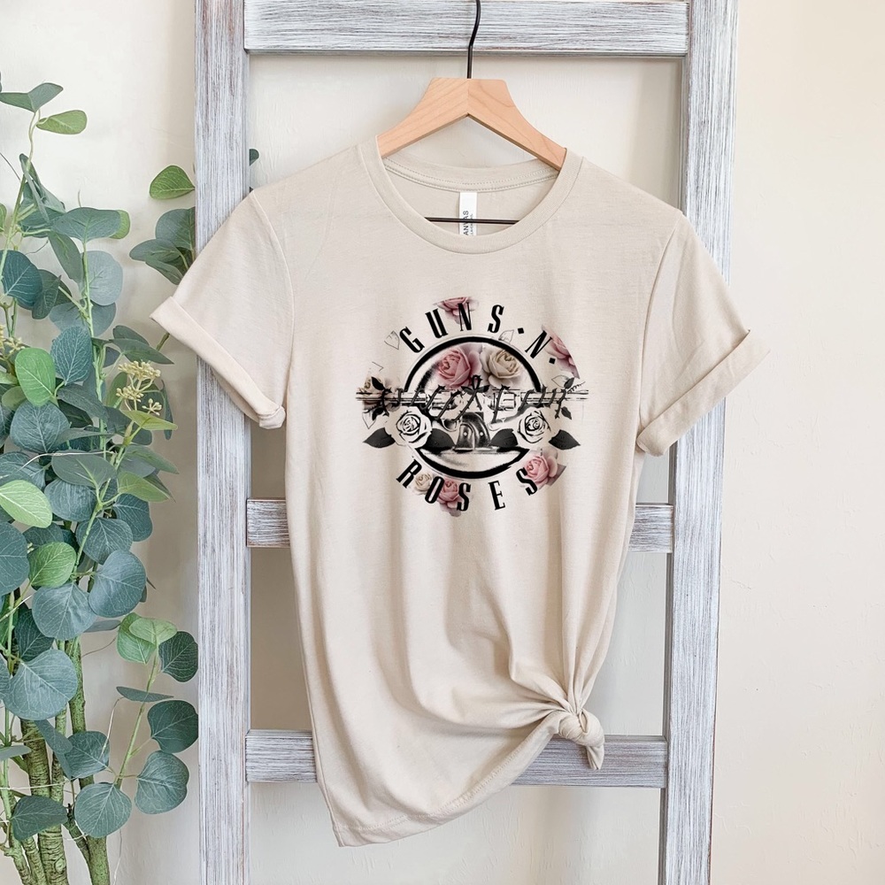 Handmade Guns N Roses Graphic Tee